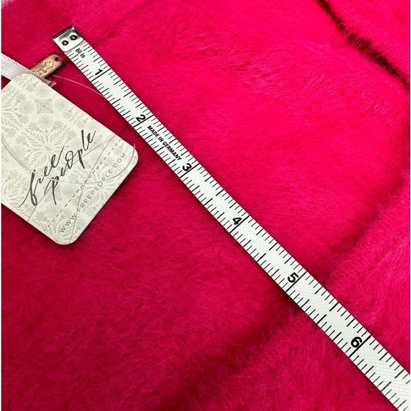 NWT Free People Raspberry Pop fuzzy sweater, size XL - Picture 13 of 16